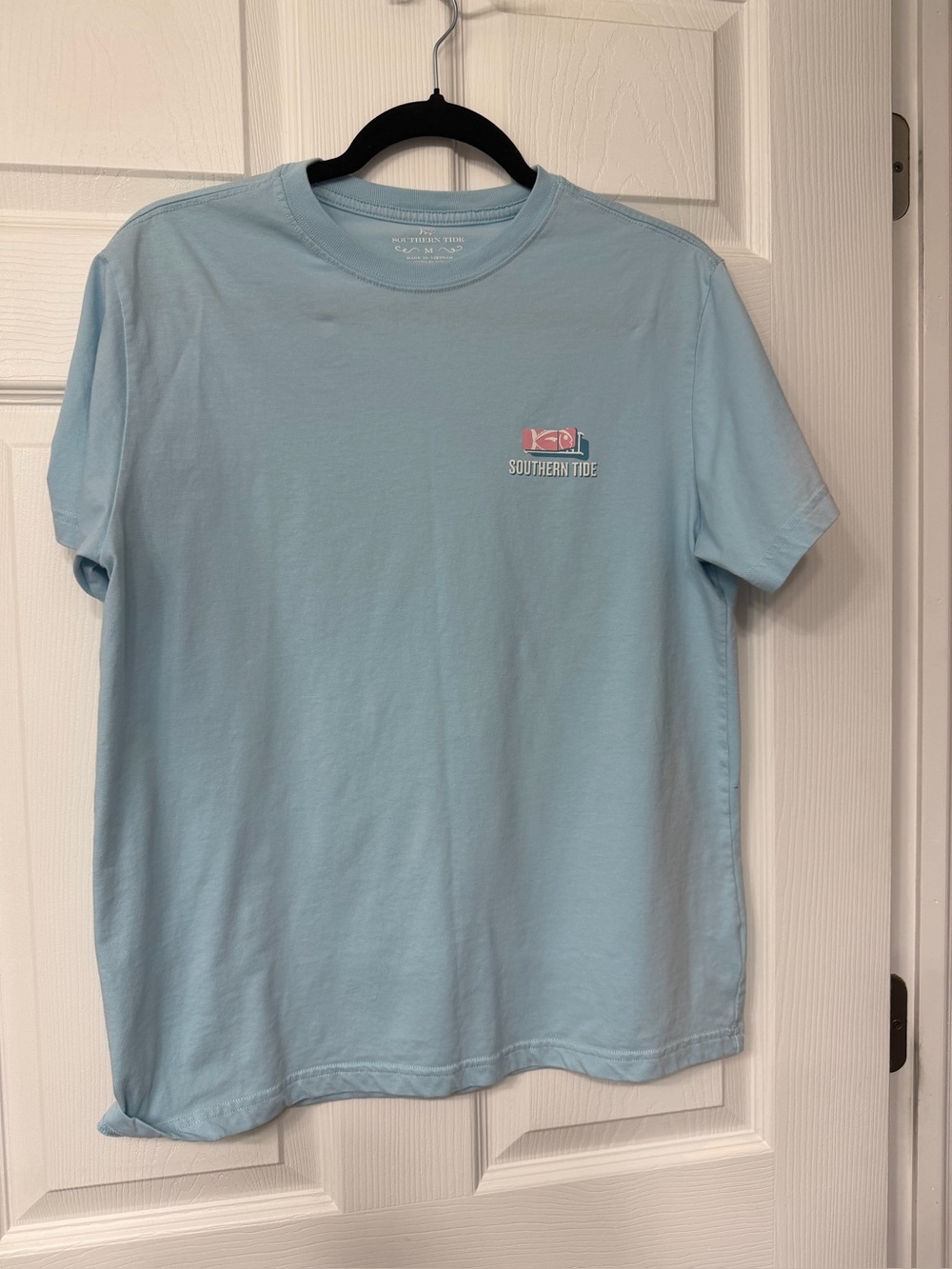 Southern Tide Light Blue Short Sleeve Logo Tee